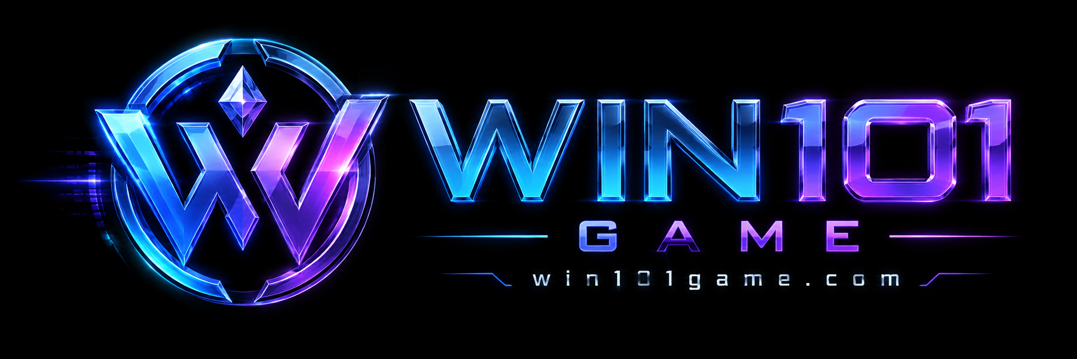 Win101 Game neon wordmark